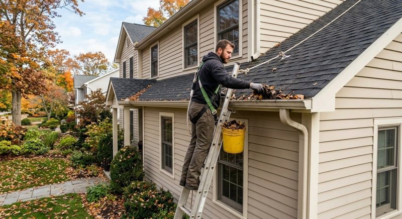Gutter Leaf Clearing in Rochester, NY